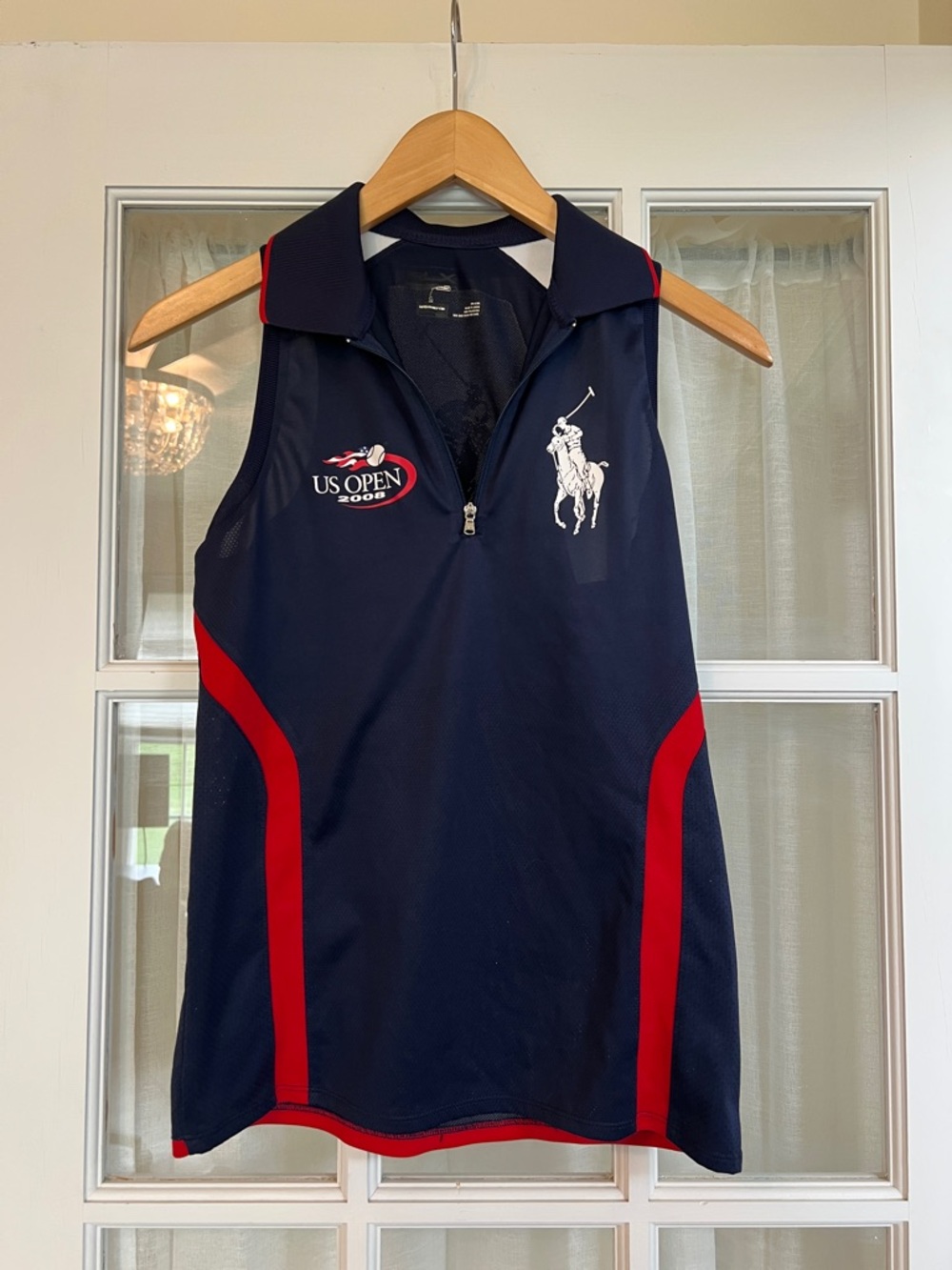 Polo Ralph Lauren 2008 US OPEN Sleeveless Polo: RLX: 1/4 Zip